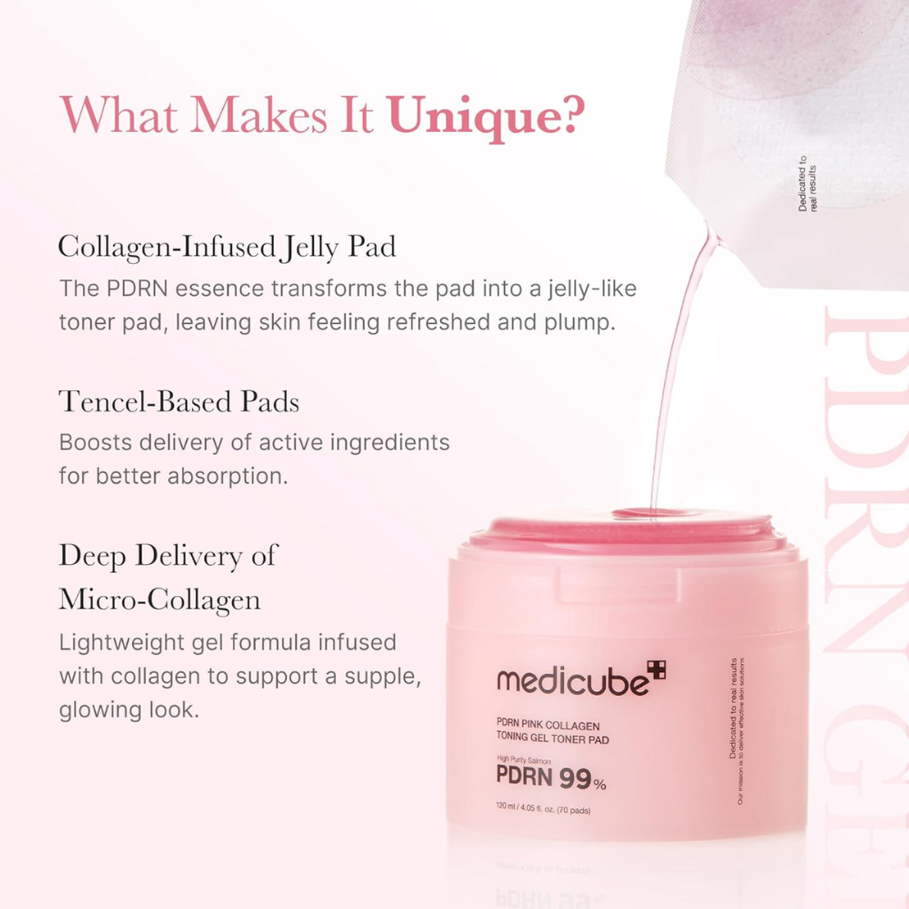 medicube PDRN Pink Collagen Toning Gel Toner Pad Toner Pad medicube