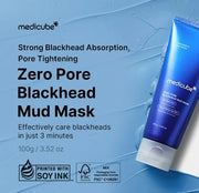 medicube Zero Pore Blackhead Mud Mask 100g Clay Masks medicube