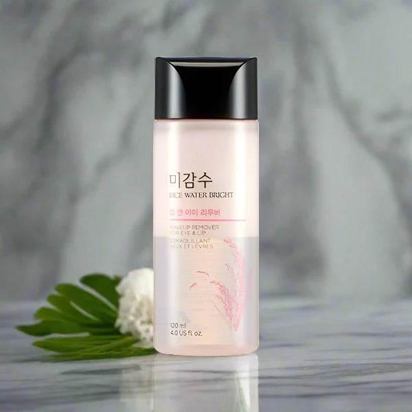 THE FACE SHOP Rice Water Bright Lip & Eye Remover 120ml-thekimyoung.com