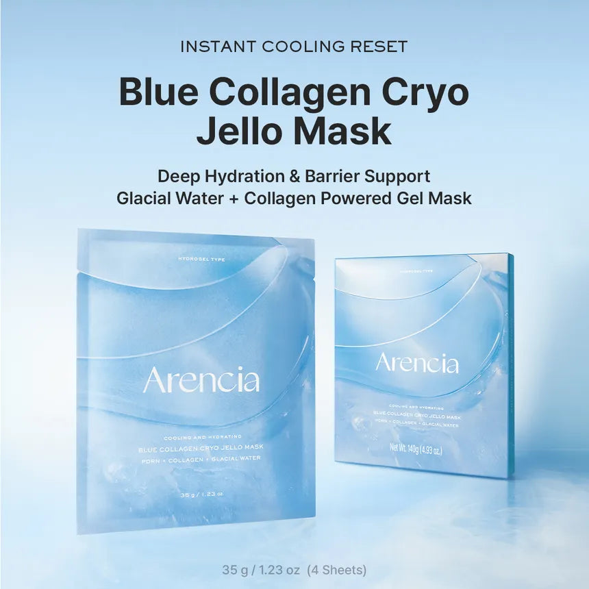 Arencia - Blue Collagen Cryo Jello Mask (4 Sheets)-thekimyoung.com