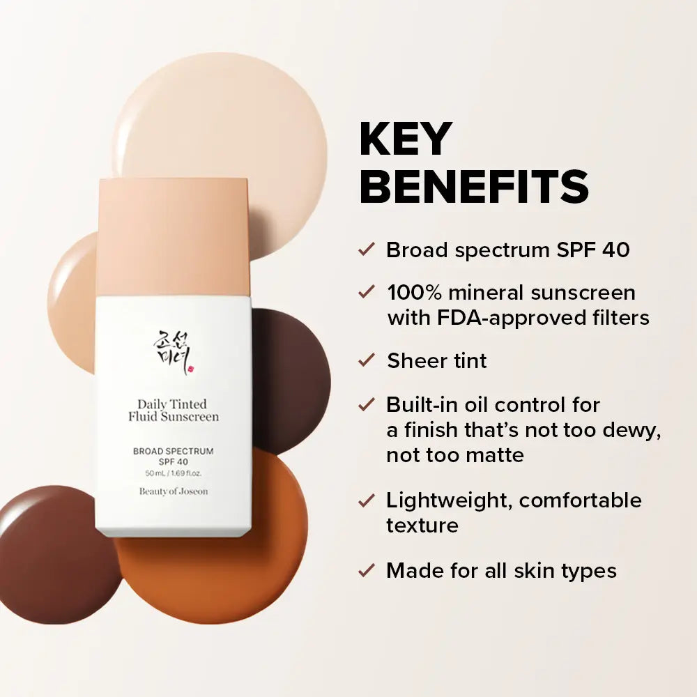 Beauty of Joseon - Daily Tinted Fluid Sunscreen SPF50+ PA+++ (12 Shades) (50ml)-thekimyoung.com