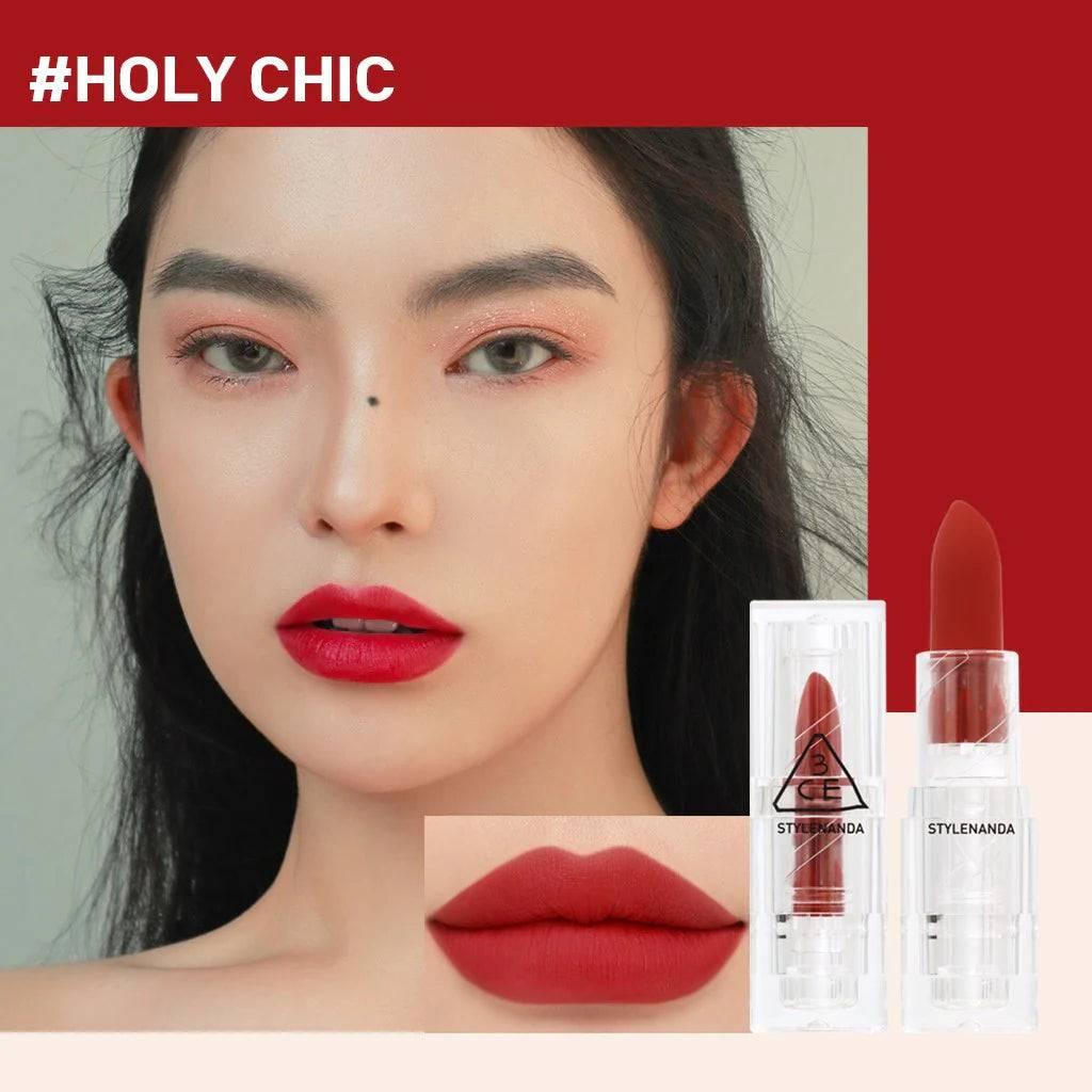 3CE Soft Matte Lipstick 3.5g (10 Colors) Lipstick 3CE #Holy Chic