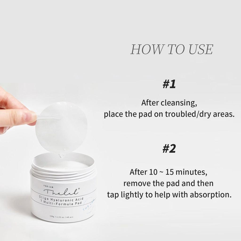 THE LAB by blanc doux - Oligo Hyaluronic Acid 7 Multi-Formula Pad 60 Sheets(120g) Toner Pad THE LAB by blanc doux