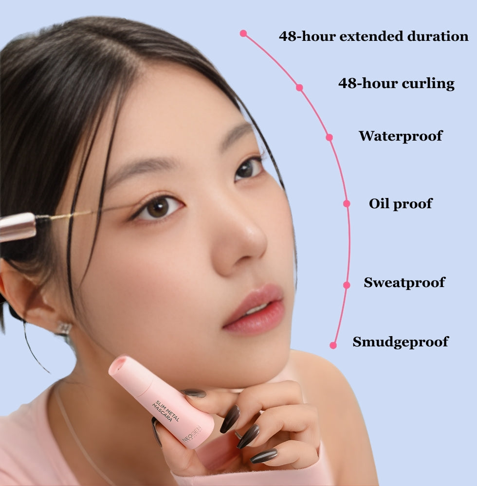 NEOGEN - Slim Metal Mascara 6ml (Main Product + Refill)-thekimyoung.com