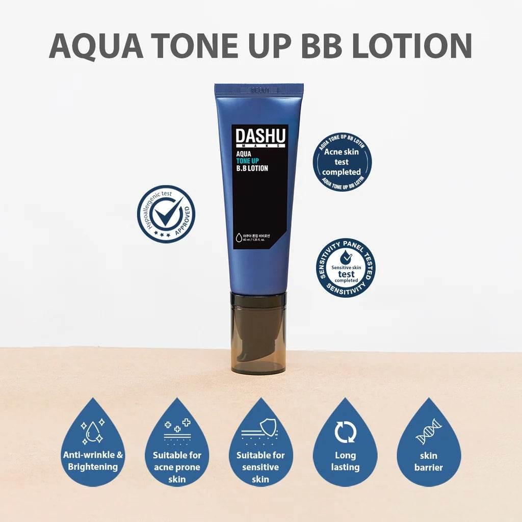 DASHU Men's Aqua Tone Up BB Lotion 40ml-thekimyoung.com