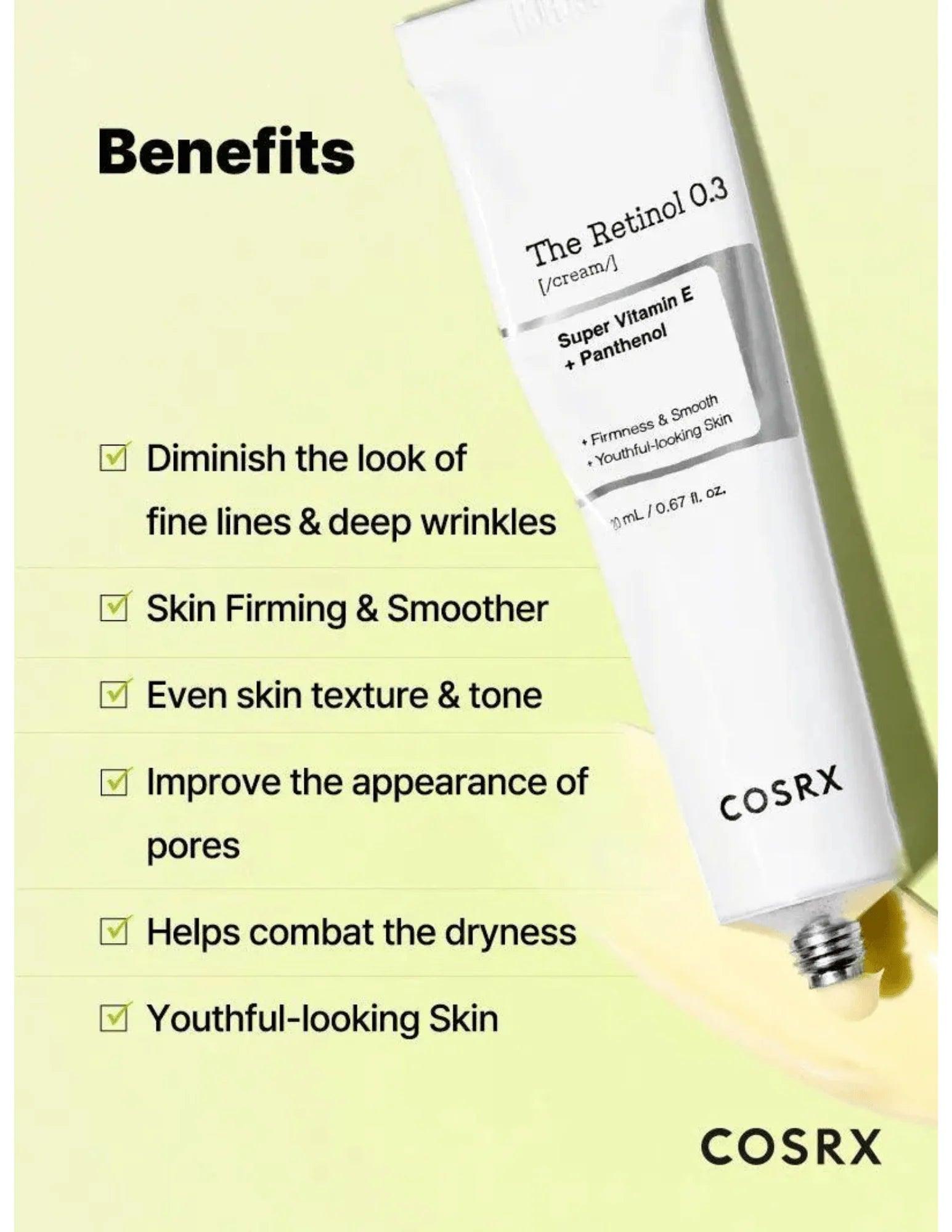 COSRX The Retinol 0.3 Cream 20ml-thekimyoung.com