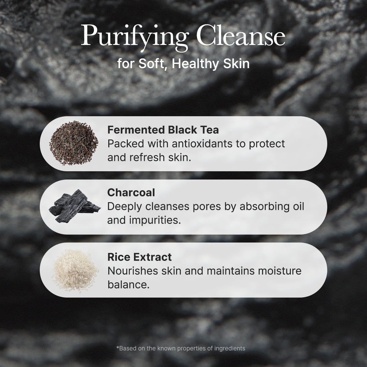 Arencia - Black Tea Rice Mochi Cleanser-thekimyoung.com