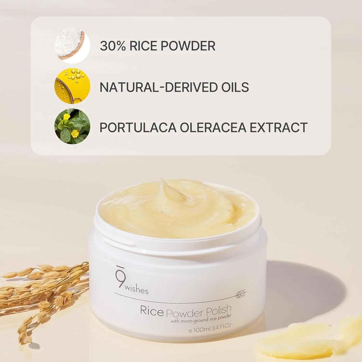 9wishes Rice Powder Polish Face Scrub 9wishes