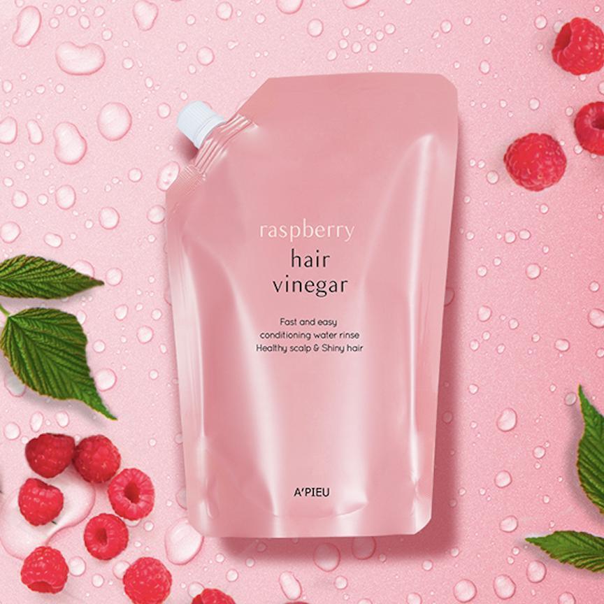 A'pieu RASPBERRY HAIR VINEGAR Refill 400ml-thekimyoung.com