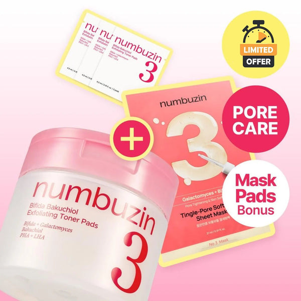 numbuzin - No.3 Radiance Glowing Jumbo Essence Pads (70 Pads)-thekimyoung.com