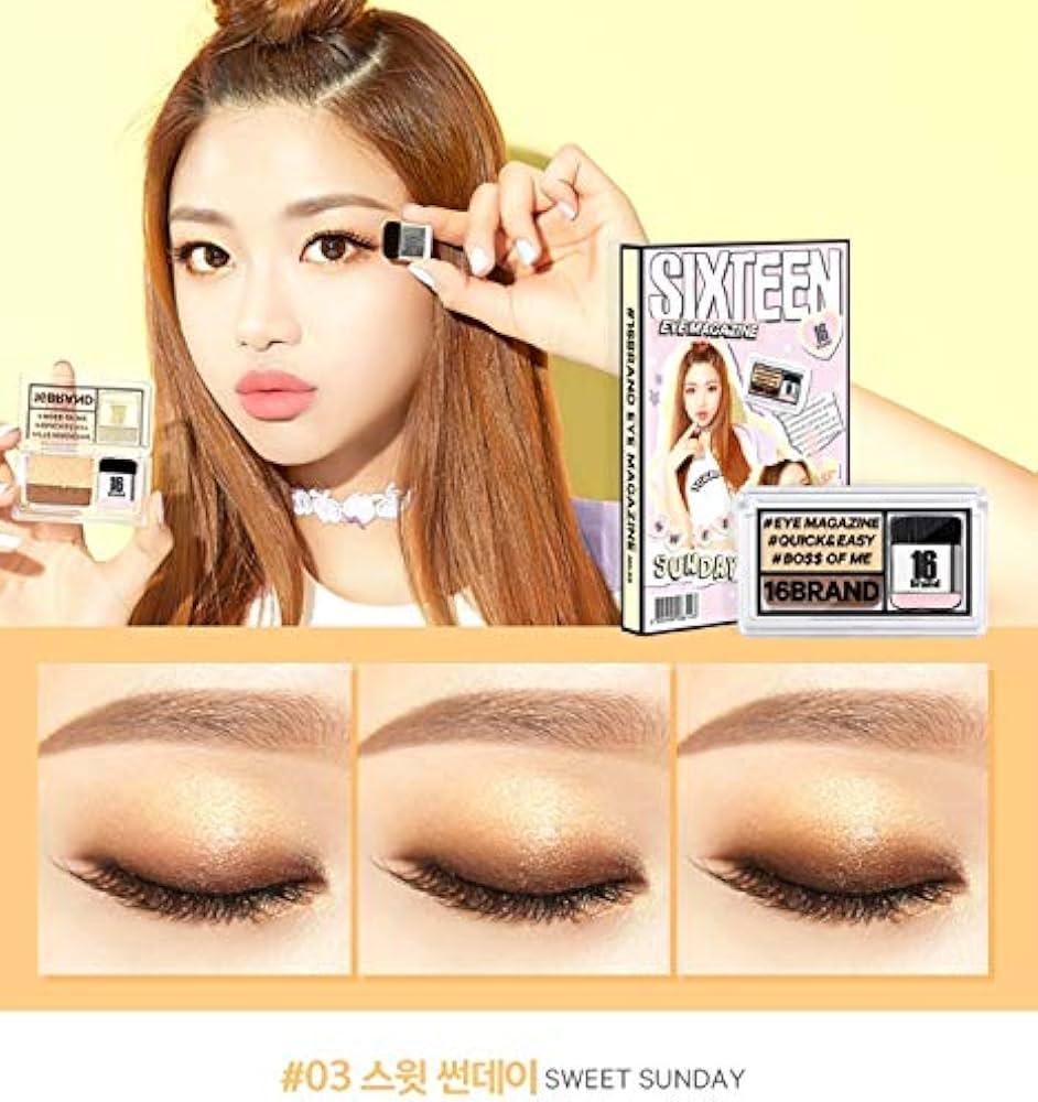 16BRAND Sixteen Eye Magazine (7colors) EYESHADOW 16BRAND #3 SWEET SUNDAY
