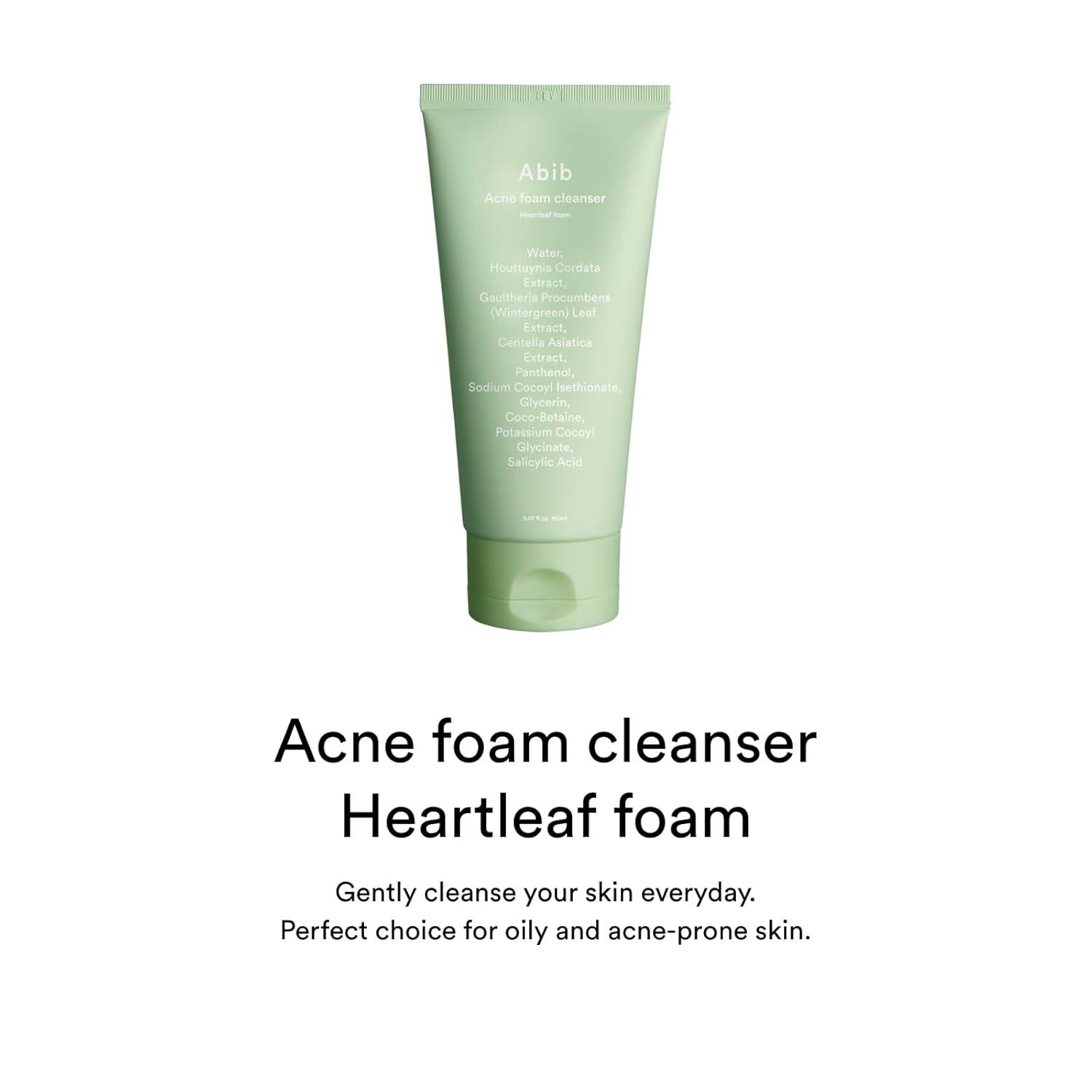 Abib Acne foam cleanser Heartleaf foam Cleansing Foam Abib