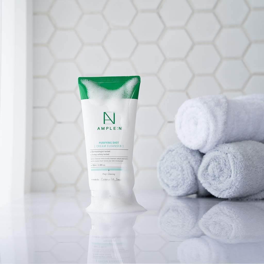AMPLE:N Purifying Shot Cream Cleanser 150ml-thekimyoung.com
