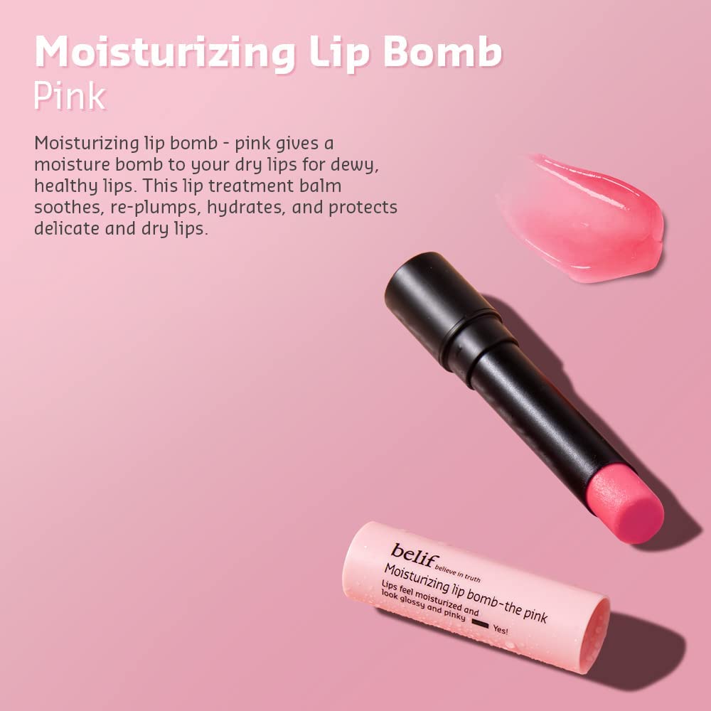 belif Moisturizing Lip Bomb 3g - Pink LIP BALM belif