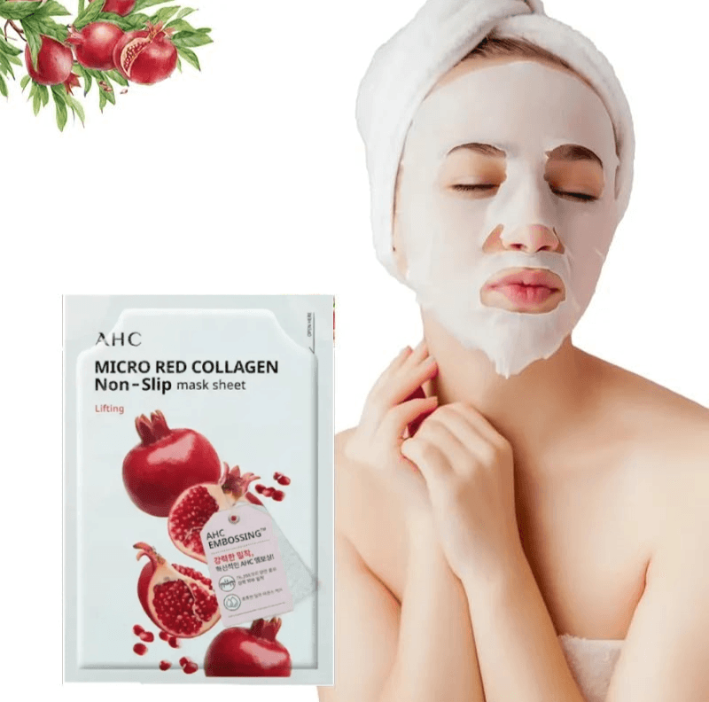 AHC Micro Red Collagen Non-Slip Mask Sheet SET 33ml X 10ea Mask Sheet AHC