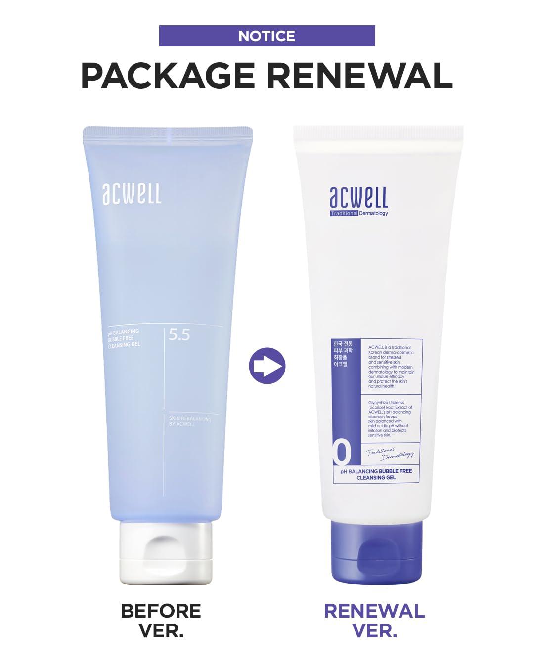 acwell pH Balancing Bubble Free Cleansing Gel 160ml Cleansing Gel acwell