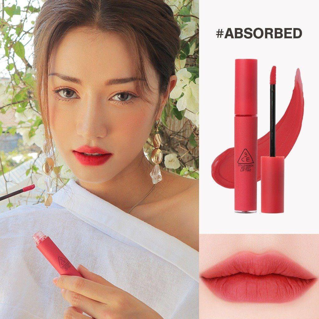 3CE Velvet Lip Tint 4g #ABSORBED-thekimyoung.com