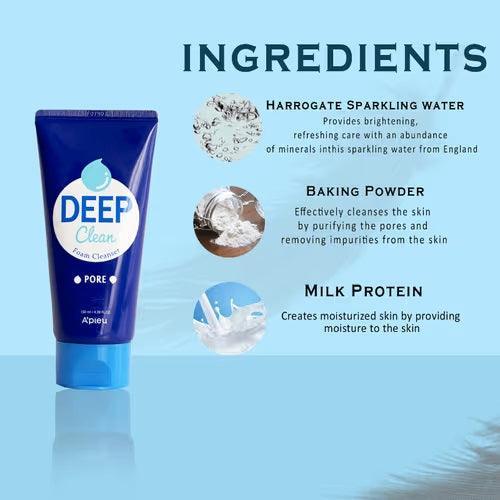 A'pieu Deep Clean Foam Cleanser - Pore 130ml Cleansing Foam A'pieu