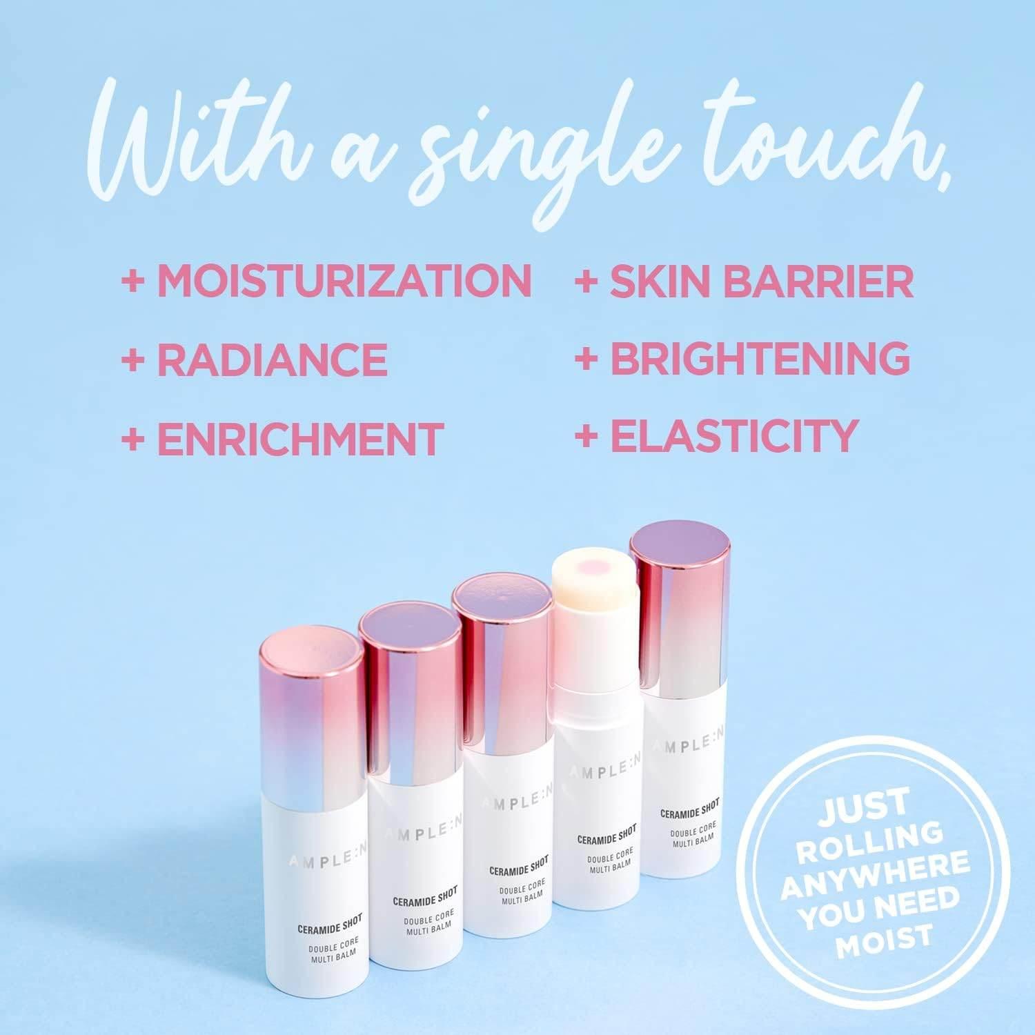 AMPLE:N Ceramide Shot Double Core Multi Balm 10g-thekimyoung.com