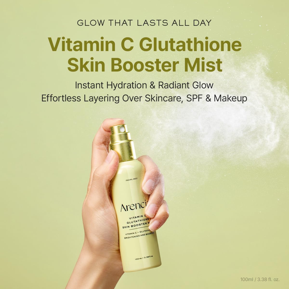 Arencia - Vitamin C Glutathione Skin Booster Mist (100ml)-thekimyoung.com
