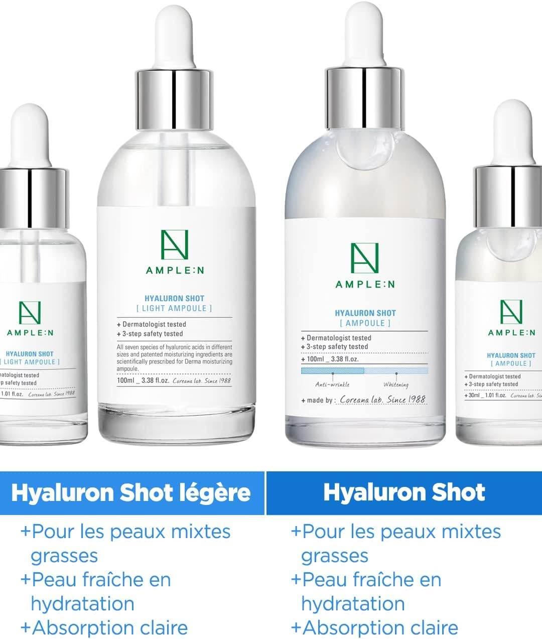 AMPLE:N Hyaluron Shot Light Ampoule Jumbo 100ml-thekimyoung.com