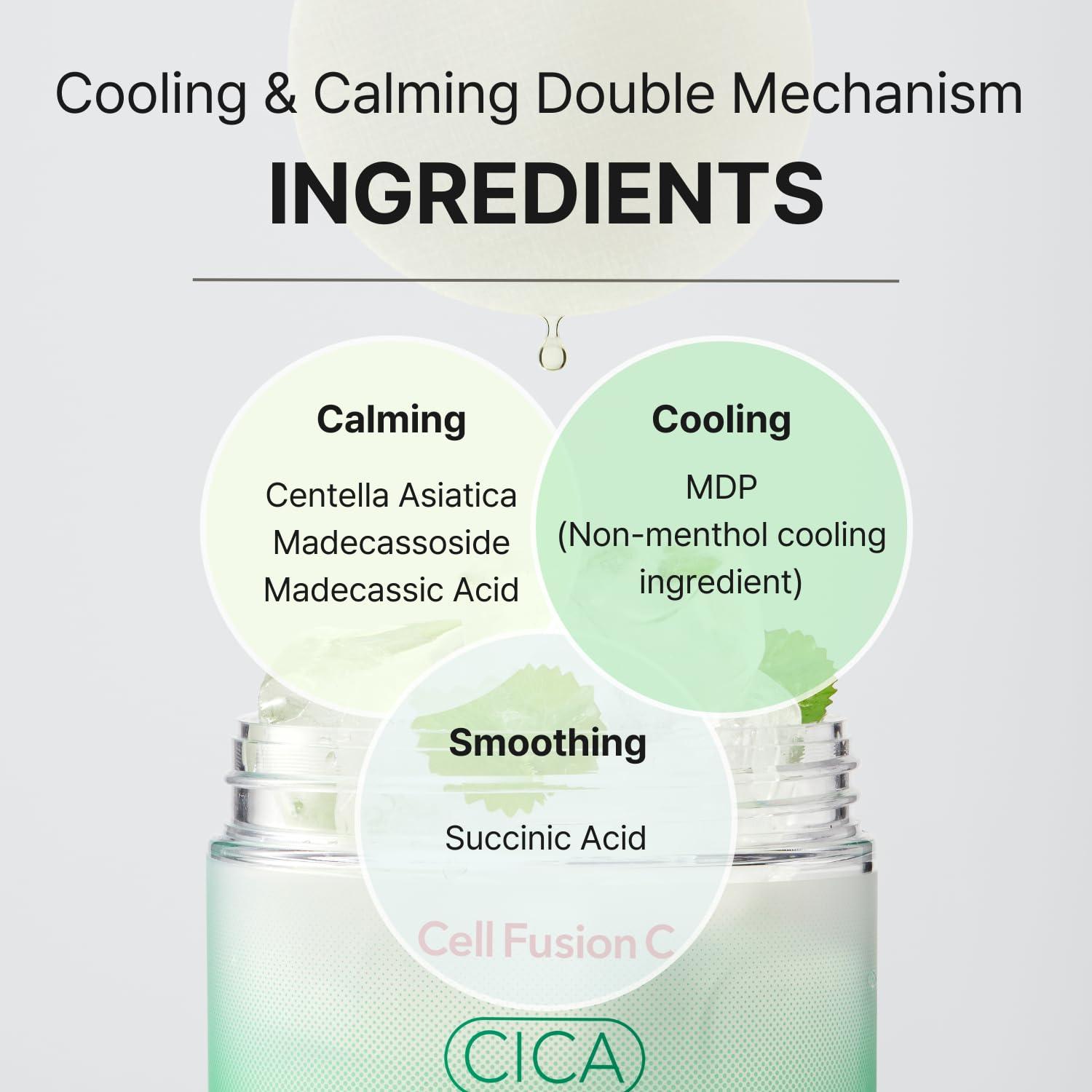 [Cell Fusion C] Cica Cooling Pad (70 Pads) 180ml Toner Pad Cell Fusion C