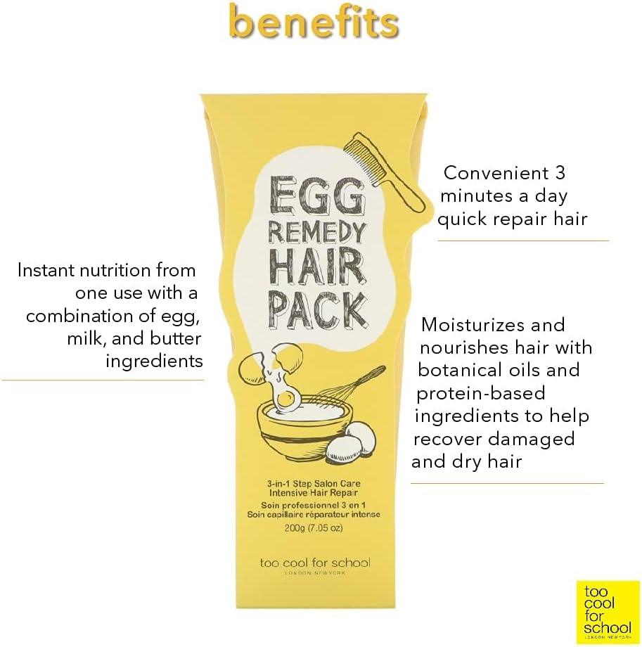 [TOO COOL FOR SCHOOL] Egg Remedy Hair Pack 200ml Hair Pack TOO COOL FOR SCHOOL