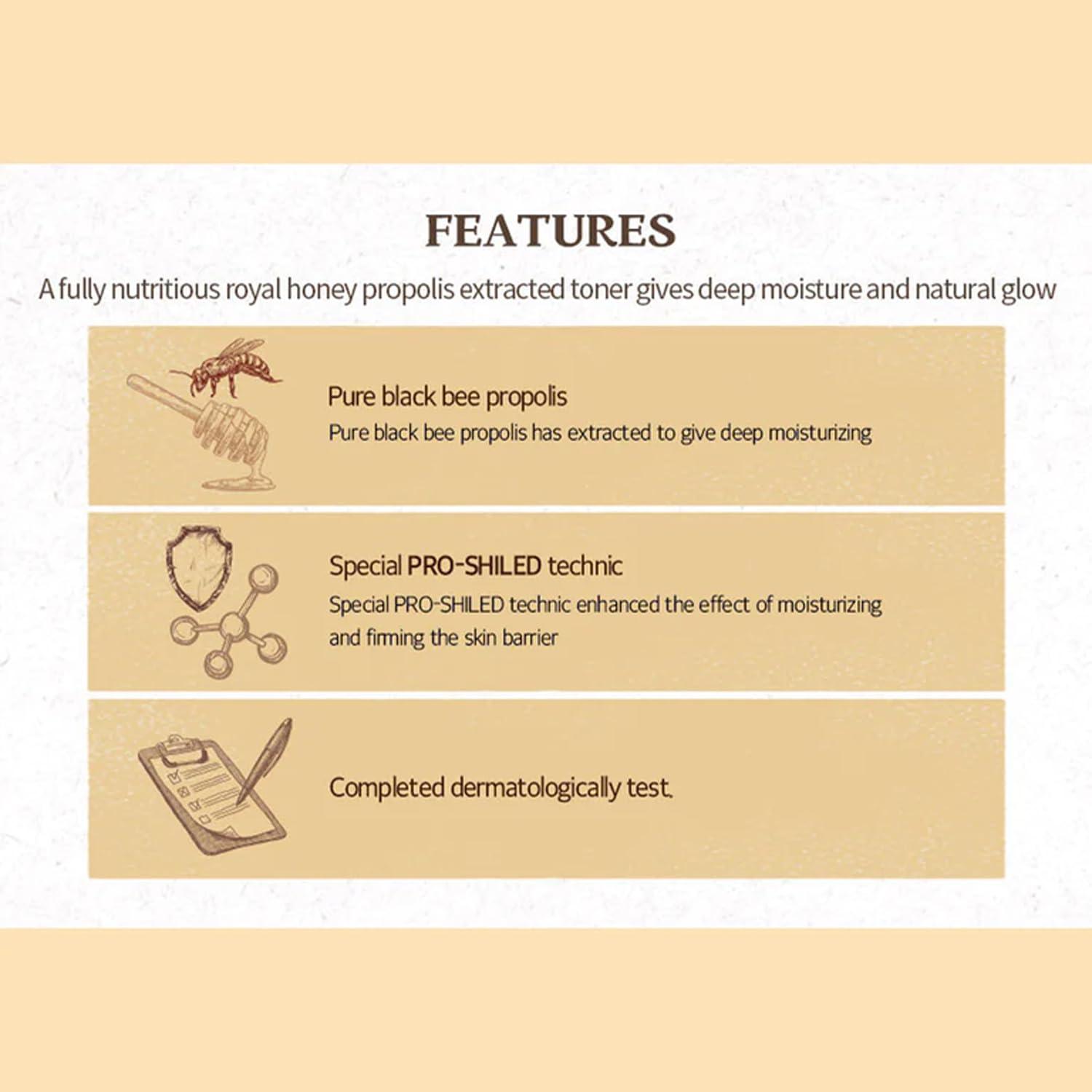 SKINFOOD Royal Honey Propolis Enrich Toner 160ml-thekimyoung.com