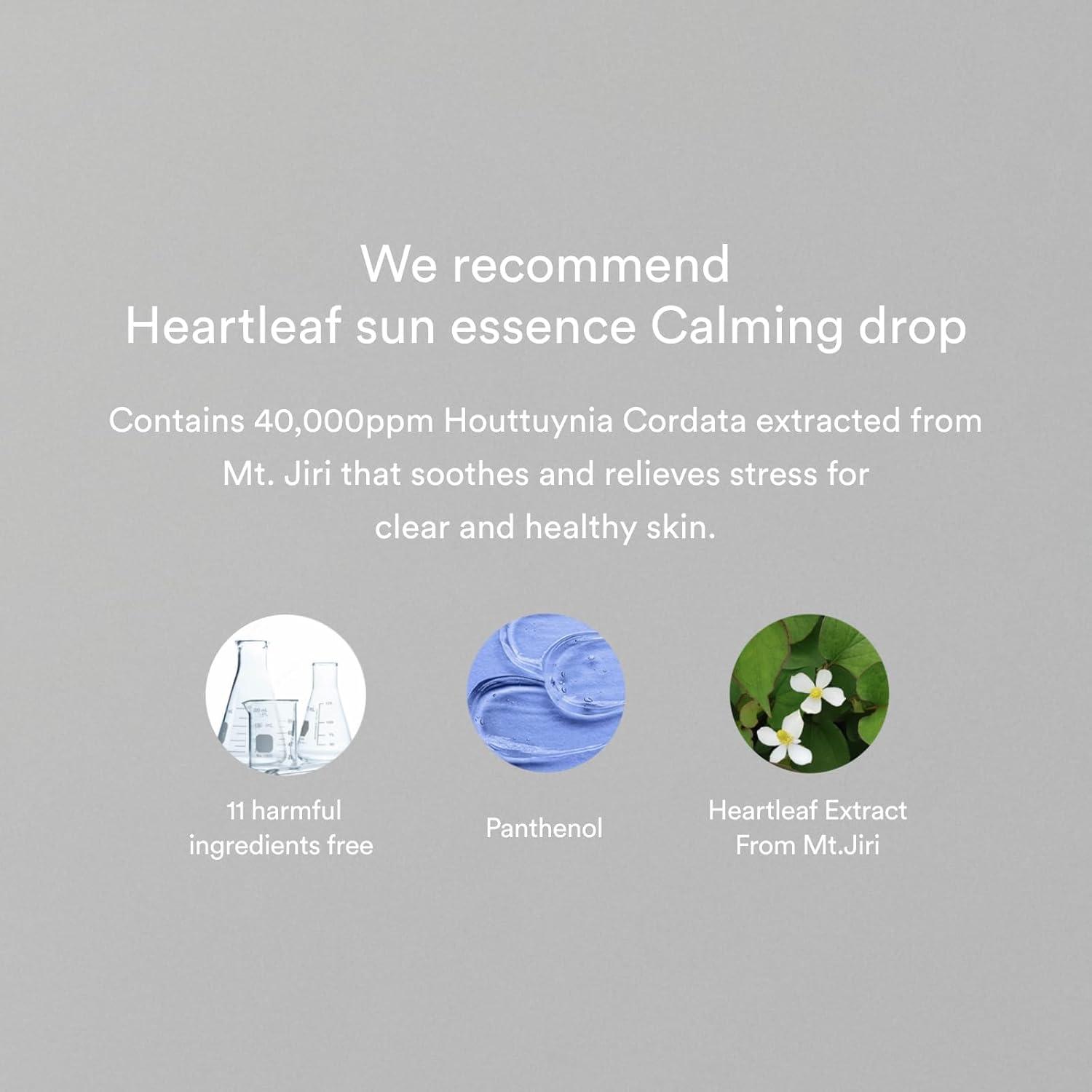 Abib Heartleaf sun essence Calming drop 50ml (SPF50+ PA++++)-thekimyoung.com
