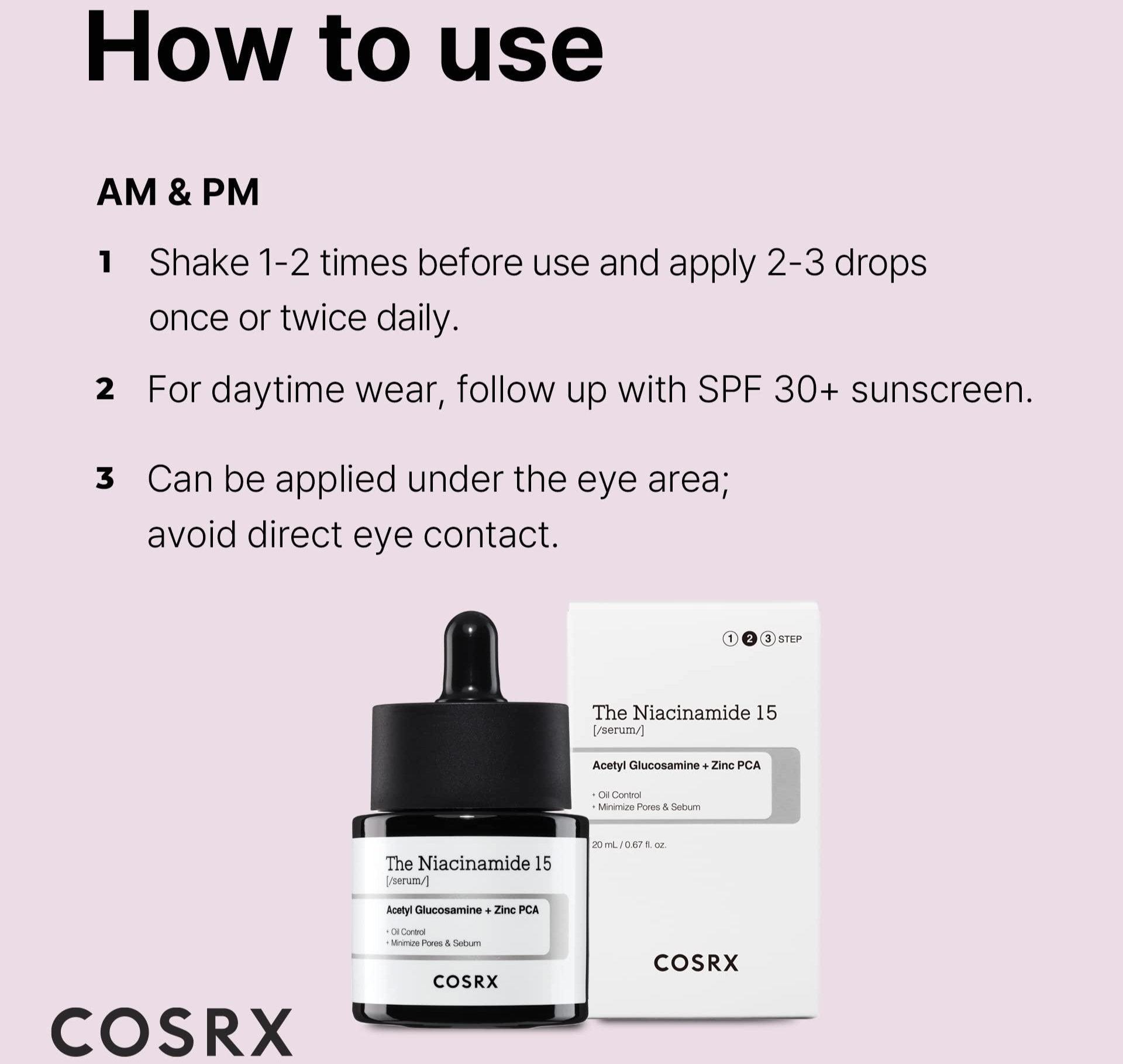 COSRX - The Niacinamide 15 Serum (20ml)-thekimyoung.com