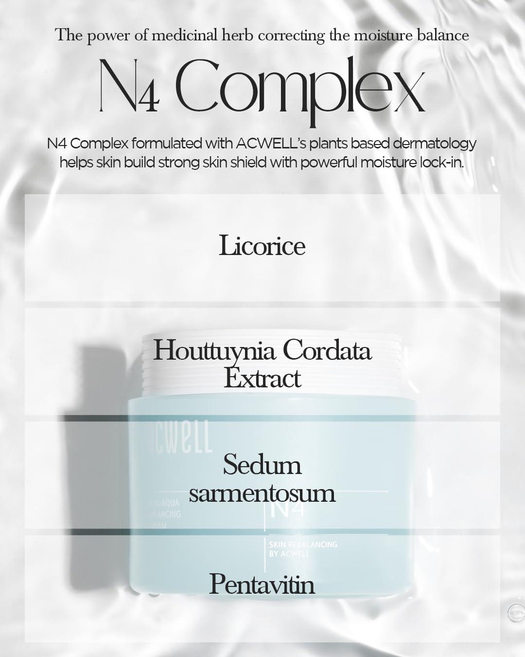 acwell Real Aqua Balancing Cream 50ml Face Cream acwell