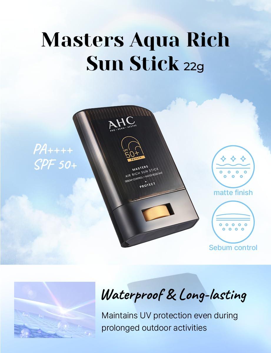 AHC Masters Air Rich Sun Stick SPF50+ PA++++ 14g-thekimyoung.com