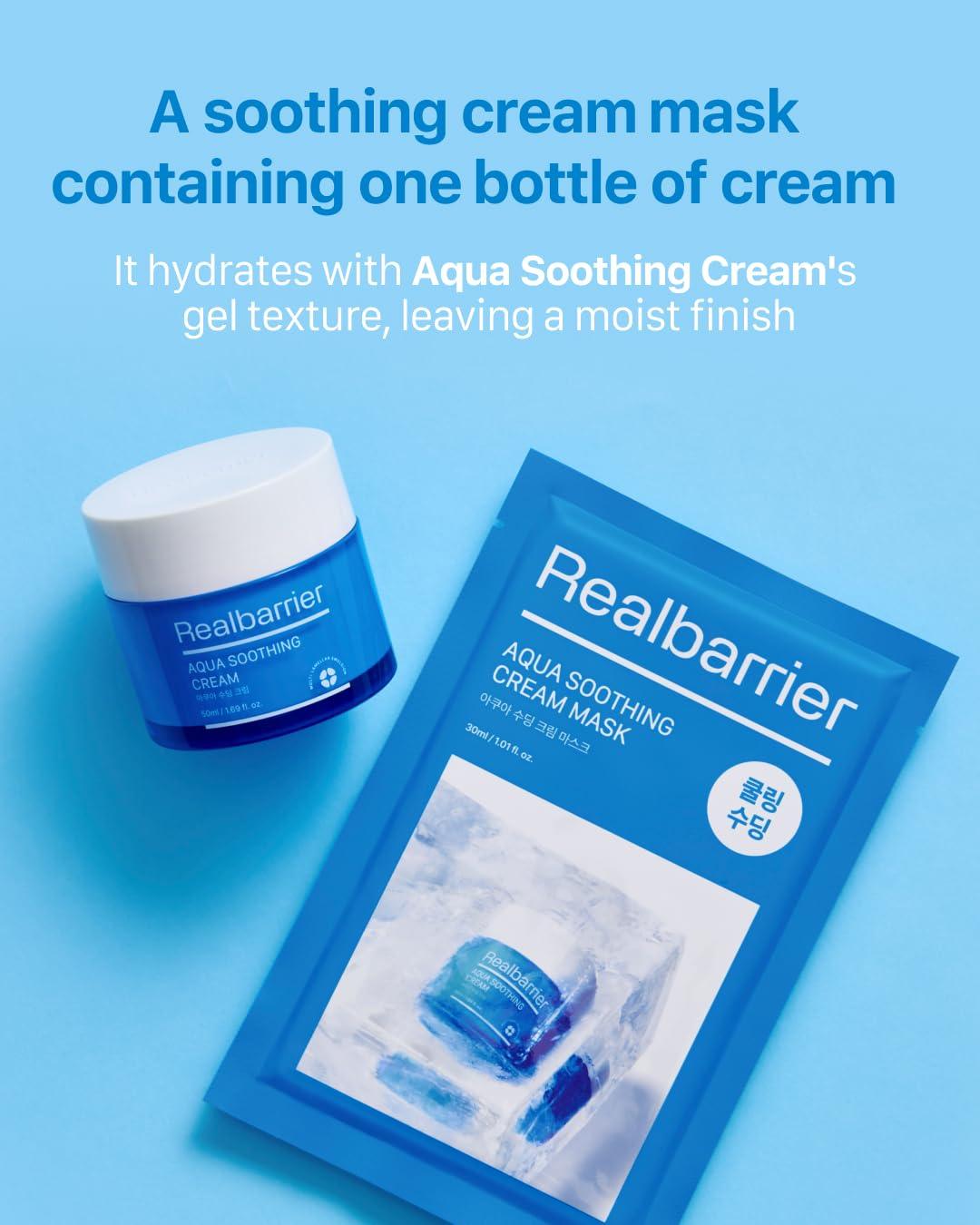 [Real Barrier] Aqua Soothing Cream Mask Sheet 30ml X 10ea-thekimyoung.com