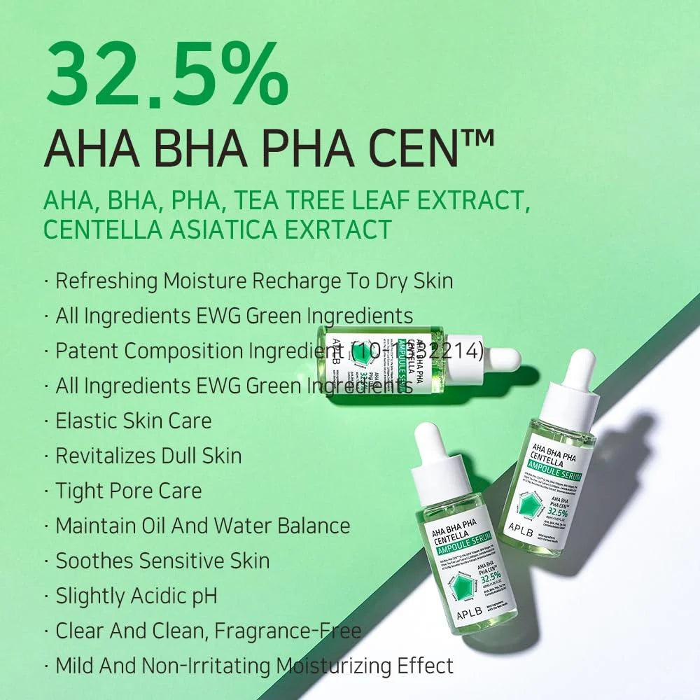 APLB AHA BHA PHA Centella Ampoule Serum 40ml Face Serum APLB