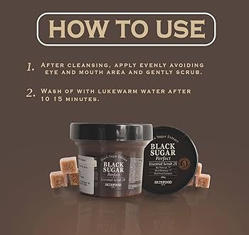Skinfood Black Sugar Perfect Essential scrub 2X-thekimyoung.com