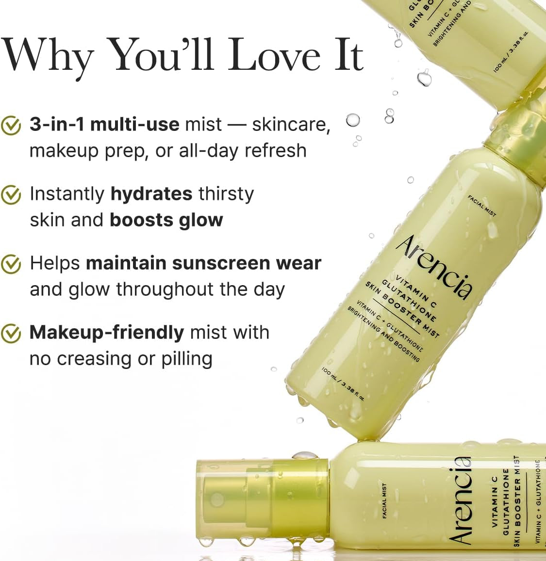 Arencia - Vitamin C Glutathione Skin Booster Mist (100ml)-thekimyoung.com