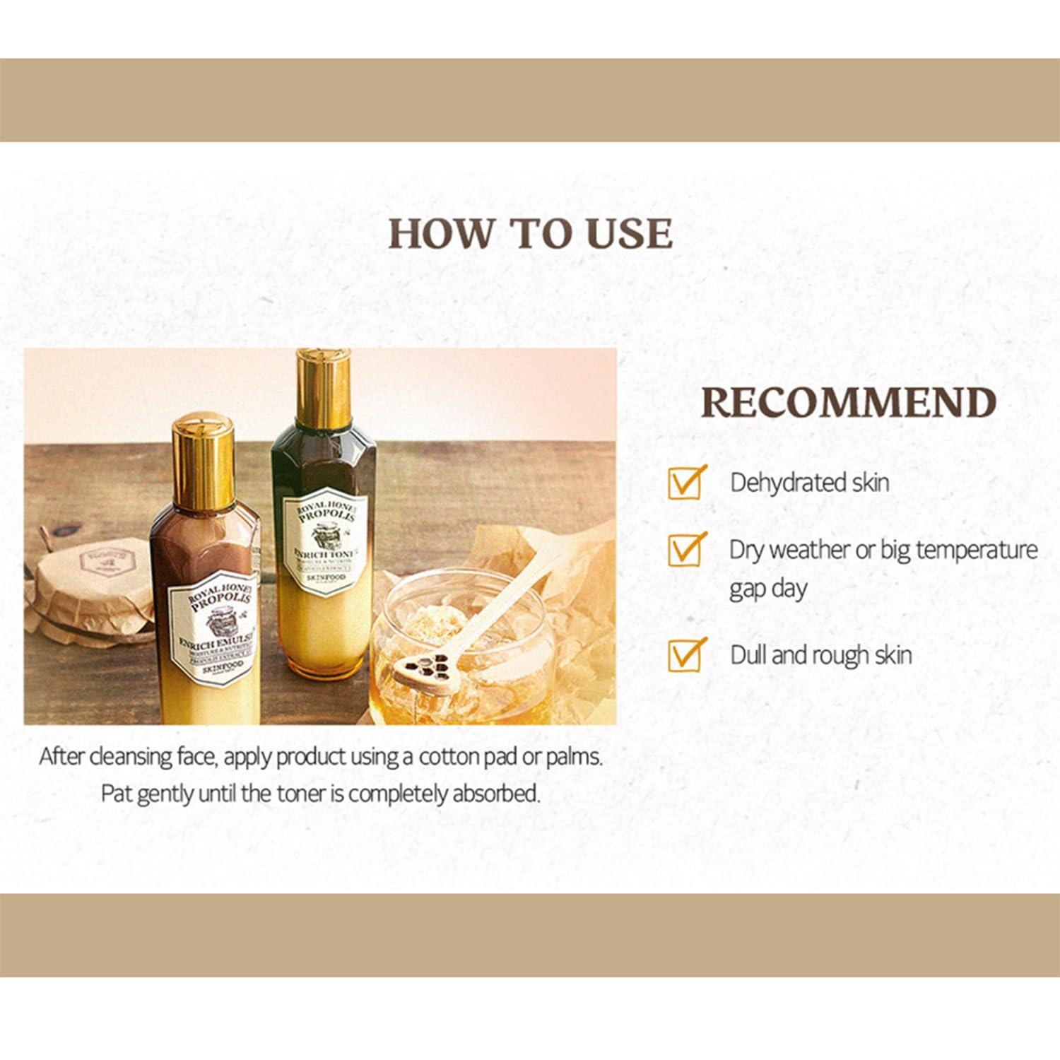 SKINFOOD Royal Honey Propolis Enrich Toner 160ml-thekimyoung.com