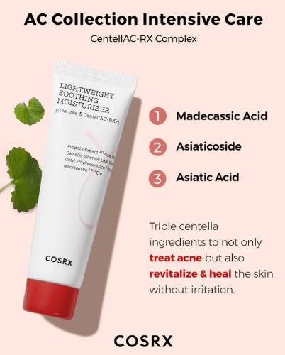 COSRX AC Collection Lightweight Soothing Moisturizer 80ml Moisturizer Cream COSRX
