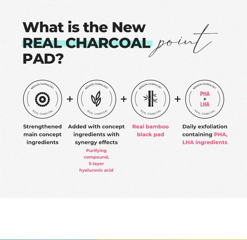 NEOGEN - Dermalogy Real Charcoal Pad-thekimyoung.com