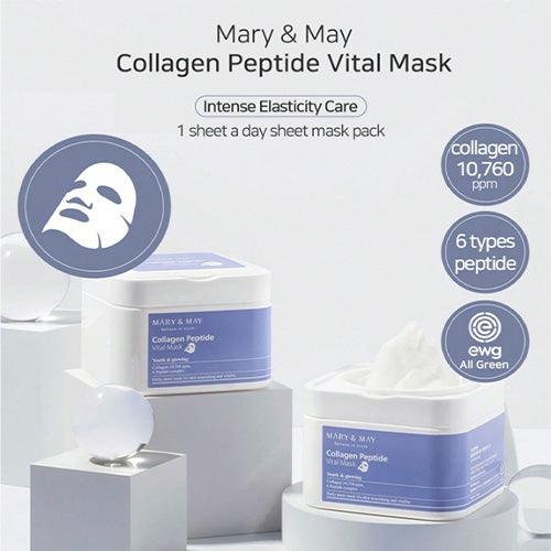 MARY&MAY Collagen Peptide Vital Mask Sheets Mask Sheet MARY & MAY