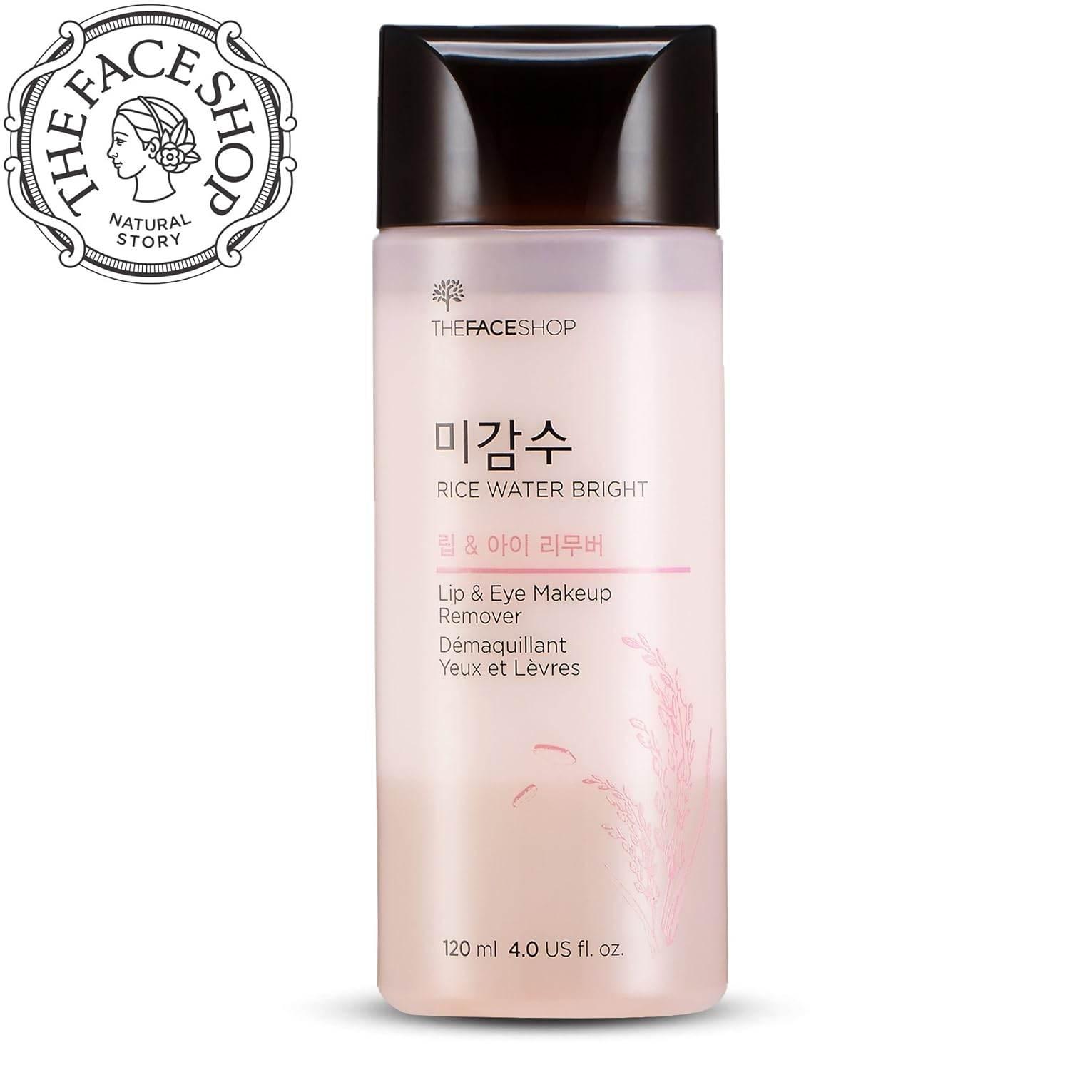 THE FACE SHOP Rice Water Bright Lip & Eye Remover 120ml-thekimyoung.com