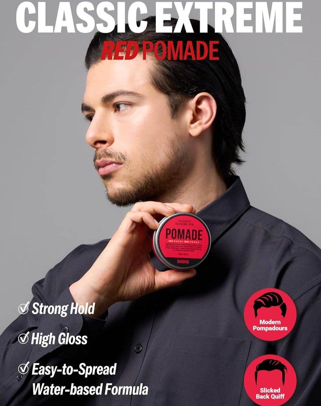 DASHU Classic Extreme Red Pomade 100g-thekimyoung.com