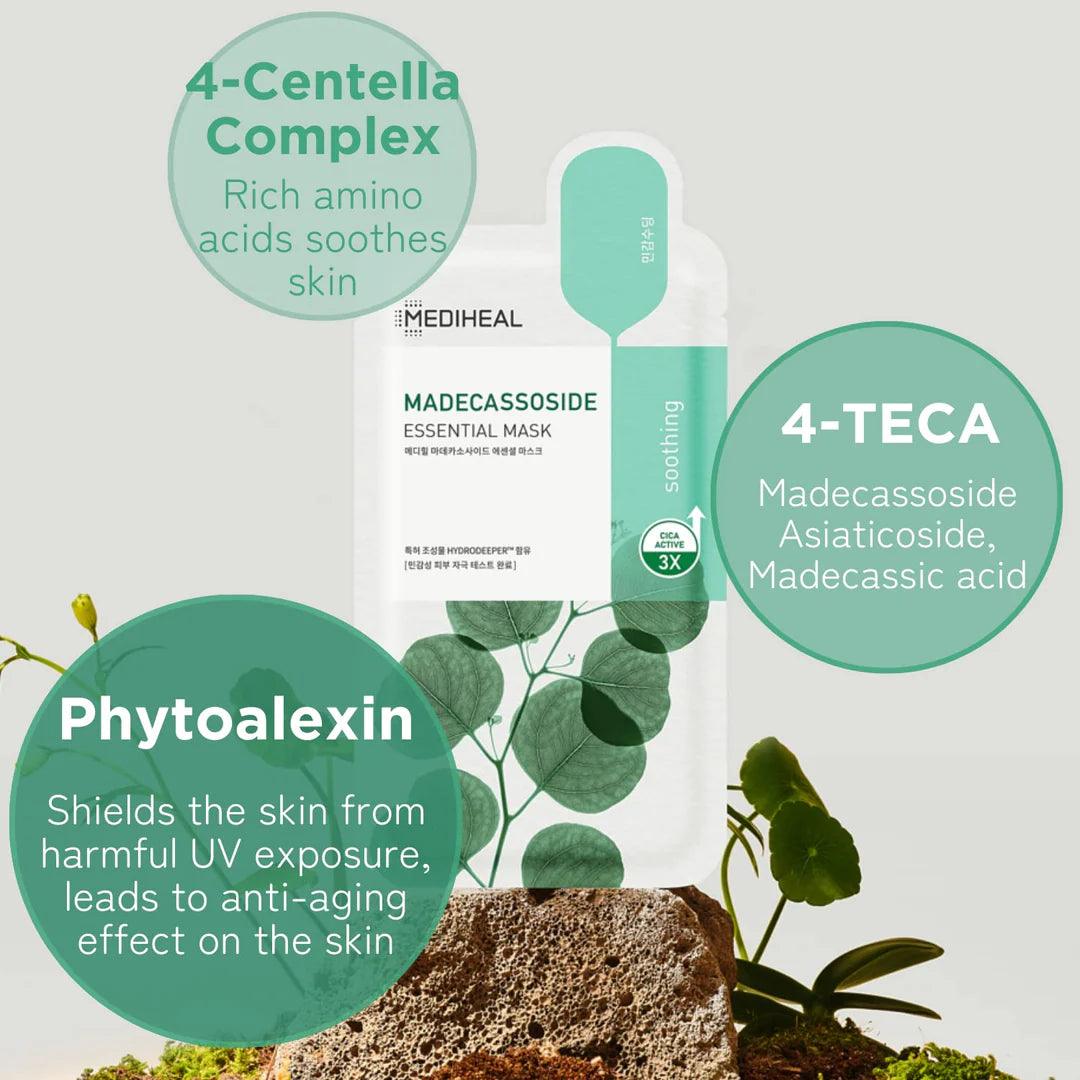 MEDIHEAL Madecassoside Essential Mask Sheet 10 PC Mask Sheet MEDIHEAL