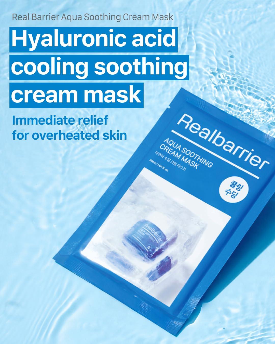 [Real Barrier] Aqua Soothing Cream Mask Sheet 30ml X 10ea-thekimyoung.com