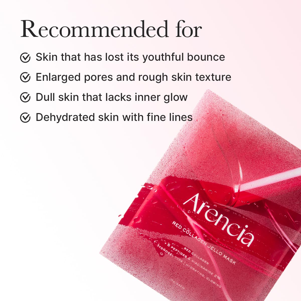 Arencia - Red Collagen Jello Mask-thekimyoung.com