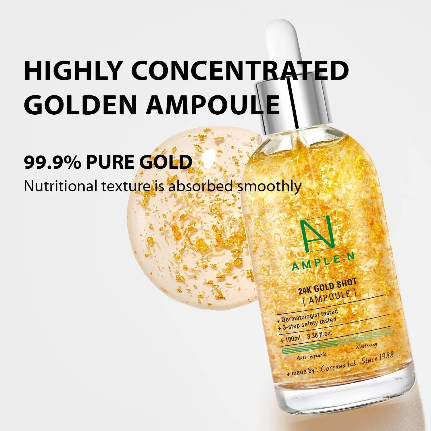 AMPLE:N 24K Gold Shot Ampoule 100ml Ampoule AMPLE:N