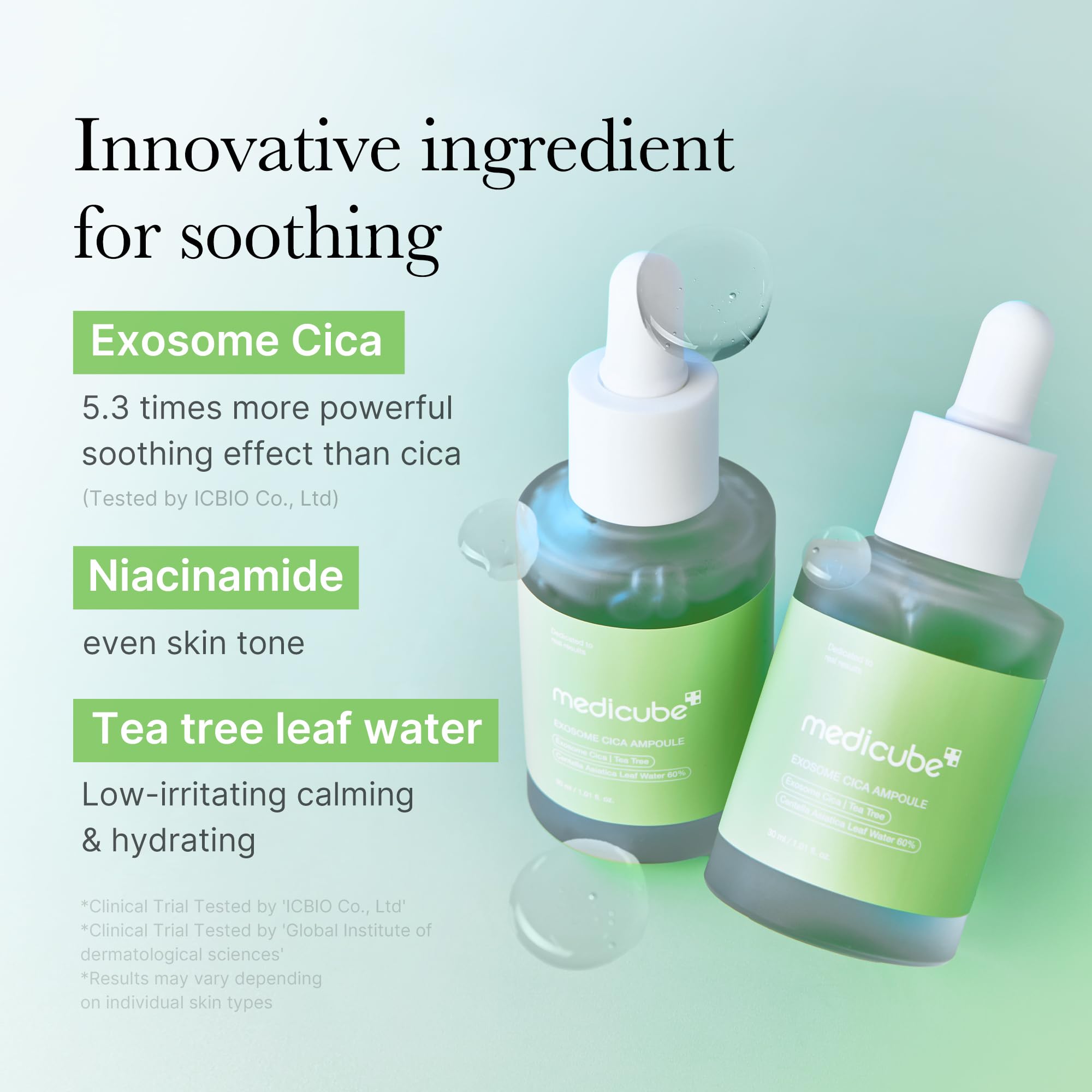 medicube Exosome Cica 4-piece set for sensitive & bumpy skin Face Serum medicube