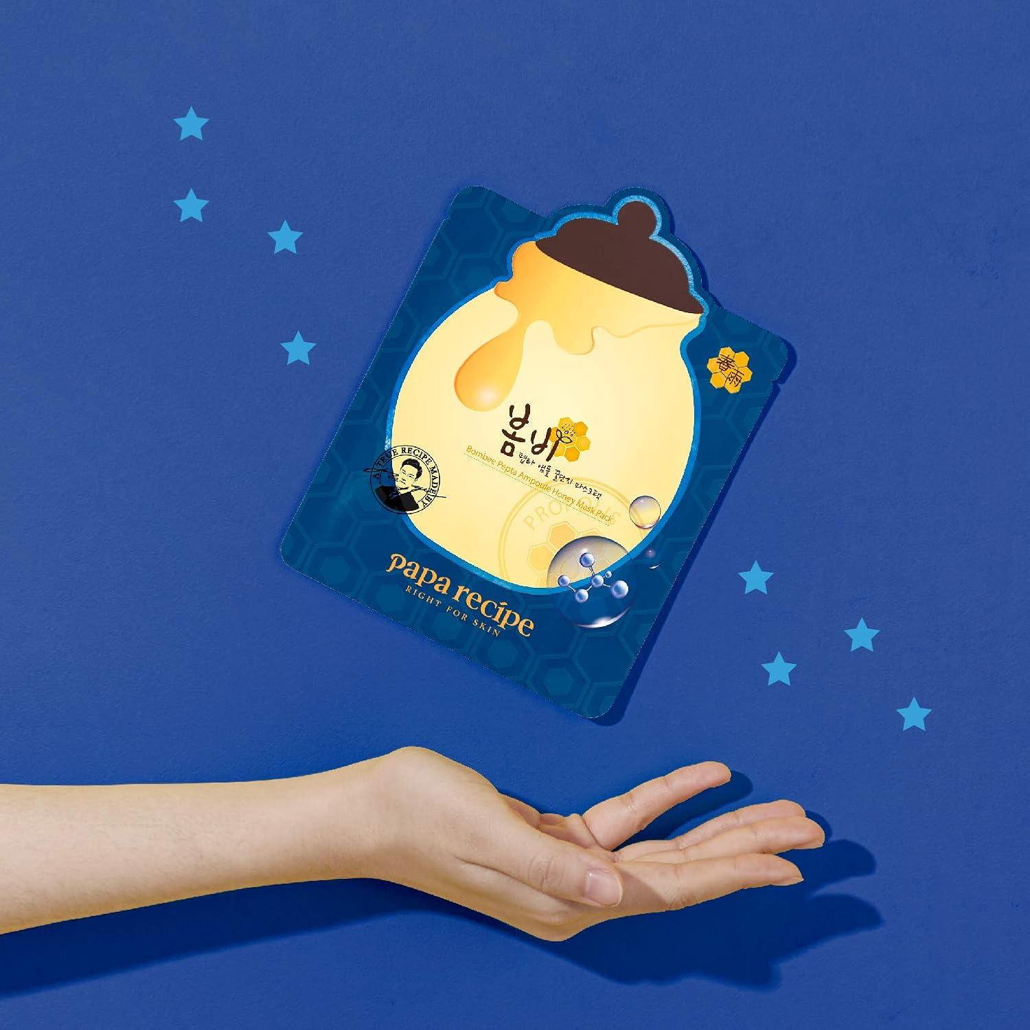 papa recipe Bombee Pepta Ampoule Honey Mask Pack Set 25g x 10 pcs-thekimyoung.com