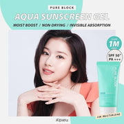 A'pieu Pure Block Aqua Sun Gel SPF50+/PA+++ 50ml-thekimyoung.com