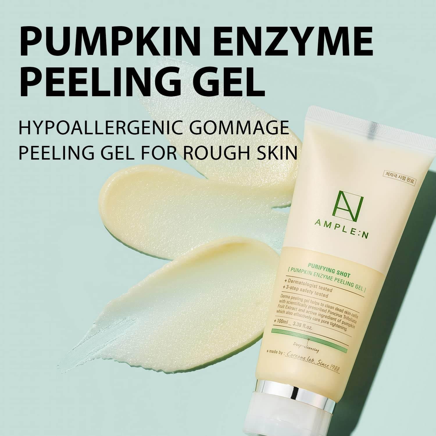 AMPLE:N Purifying Shot Pumpkin Enzyme Peeling Gel 100ml-thekimyoung.com